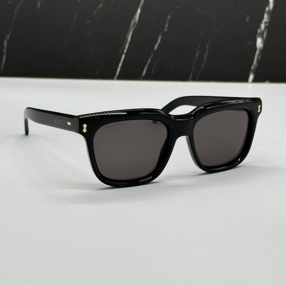 NEW GG1523S 001 GUCCI BLACK GREY SQUARE UNISEX GUCCI SUNGLASSES - Picture 4 of 11